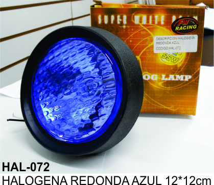 HALOGENA REDONDA AZUL 12*12CM