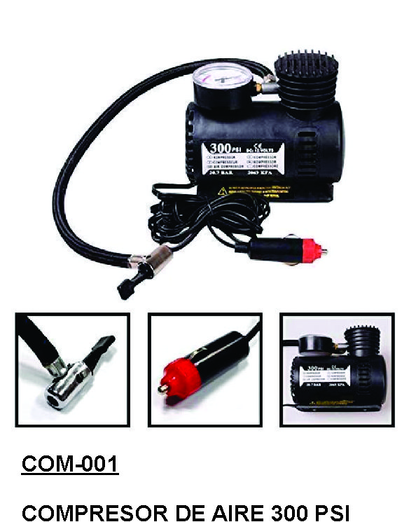 Importadora y Distribuidora Monar - Mini Compresor Aire 300 psi